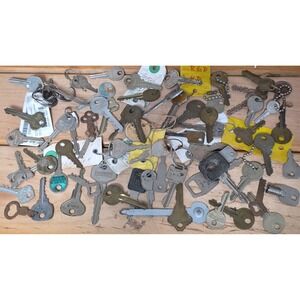 Vintage Key Lot Assorted Brands Yale Ford Master Skeleton Barrel Keys Steampunk